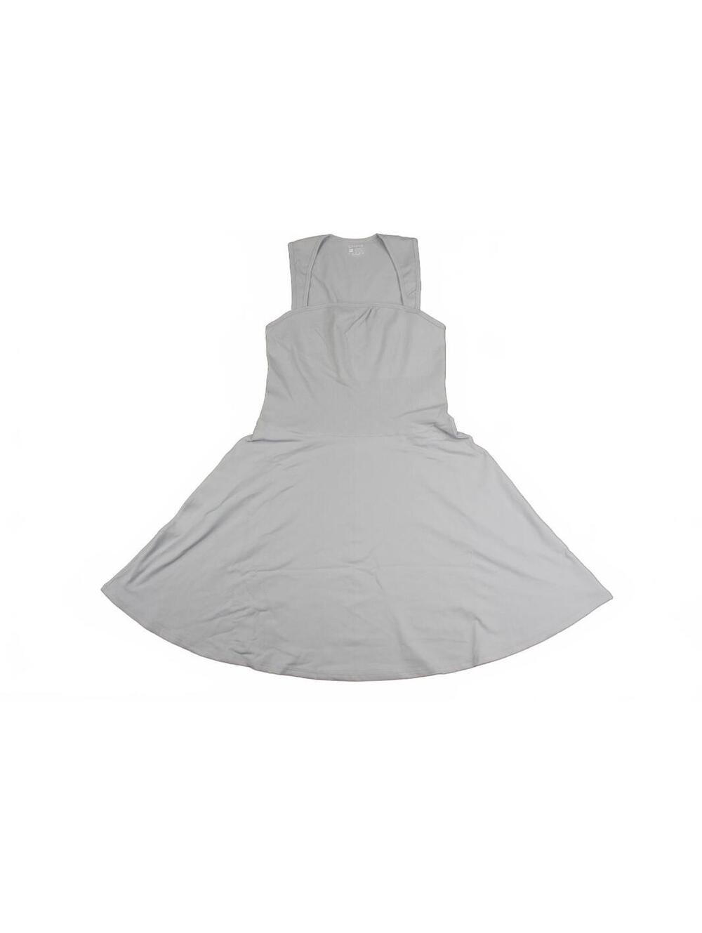OQQ Womens Square Neck A-Line Mini Dress XL Gray New